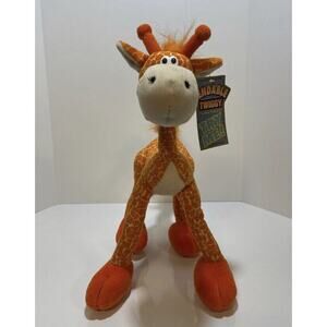 Vintage ASI Giraffe Toy Bend & Pose Plush Bendable Posable Stuffed Animal Doll